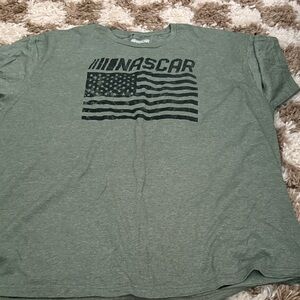 Nascar Men's Olive Green Short Sleeve Tee